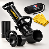 Kit DRAINFORCE complet : pompe, quatre buses, gants et sac de rangement