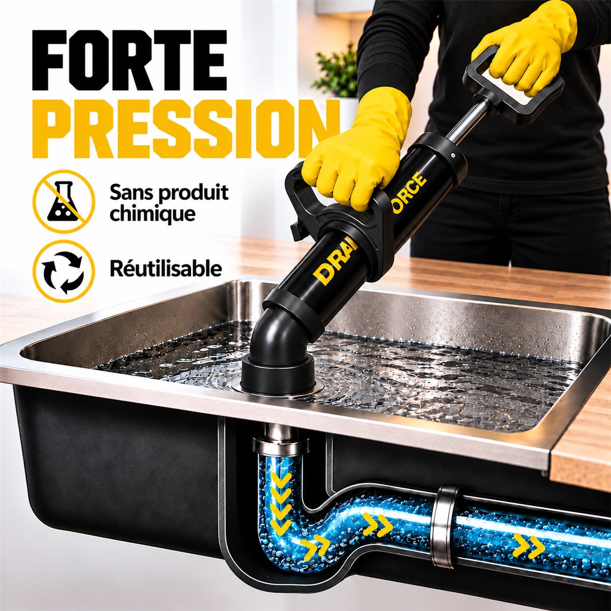 La pression utile, sans chimie.